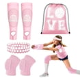 thumbnail image 1 of Kit de accesorios de voleibol Gosodeny de 6 piezas con rodilleras y mangas para brazos, 1 of 7
