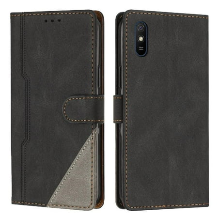 

Case for Xiaomi Redmi 9A PU Leather Card Slots Cover Handy Stand Magnetic Closure Wallet
