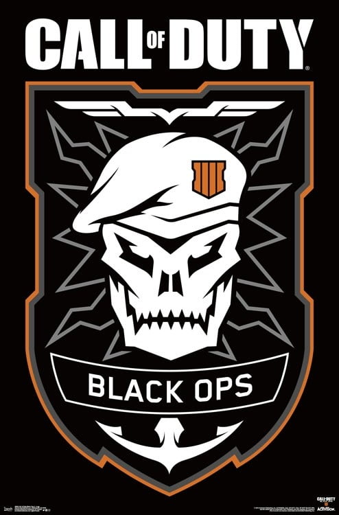 Call of Duty Black Ops 4 - Logo Poster Print - Walmart.com