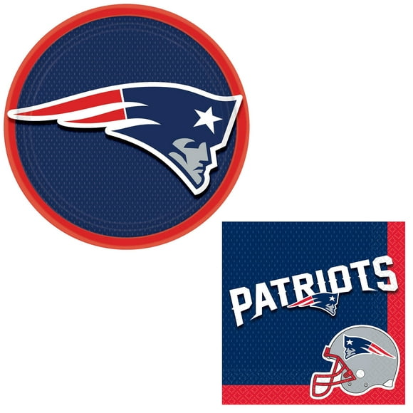 New England Patriots Football Party Decoration 8 Guests Tableware Set
