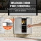 thumbnail image 4 of VEVOR Puerta de acceso para barbacoa, puerta de cocina doble para exteriores de 26.0 x 24.0 in, puerta de montaje empotrado de acero inoxidable, puerta vertical de pared con asas, 4 of 9