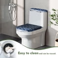thumbnail image 4 of HELLHERO 2 Piece Fits All Toilet Shapes Toilet Lid Cover with Elastic Edge for Stretch (Snowflakes), 4 of 5