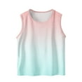 thumbnail image 2 of Spazoro Little and Big Girls Tank Tops Undershirts, Gradient Color Breathable Sleeveless Summer Camisole for Kids Girls Boys Pink Size 14 T, 2 of 6