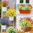 thumbnail image 4 of Artificial Flowers, 16 Bundles Fake Flowers for Outdoor UV Resistant Faux Plants No Fade Lavender Daisy Flowers Greenery Shrubs Home Wedding Porch Cemetery Indoor(Purple,Yellow,White), 4 of 5