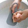 thumbnail image 3 of Shoreew 2/3Pcs Mini Washing Board Ergonomic Handle Lightweight Thickened Non-slip Portable Travel Handheld Underwear Sock Towel Laundry Washing Board, 3 of 7