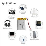EEMB Lithium Polymer Battery 3.7V 1100mAh 603449 Lipo Rechargeable Battery with Wire JST 2.0mm Connector for Speaker and Wireless Device- Confirm Device & Connector Polarity Before Purchase