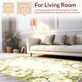 thumbnail image 2 of Flatwoven High Traffic Area Rug, Pastel Blossom, Non Slip, Stain Resistant, Washable Area Rugs for Living Room, Bedroom(Ivory, 4X6), 2 of 8