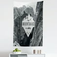 thumbnail image 1 of Adventure Tapestry, Mountains are Calling Landscape Picture with Words Art Print, Fabric Wall Hanging Decor for Bedroom Living Room Dorm, 5 Sizes, Grey Dark Grey, by Ambesonne, 1 of 1