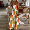 thumbnail image 3 of Lunarable Pineapple Sleeveless Dress Women's Luxury Party Dress Birthday Dresses for Women, 3 of 7