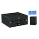 thumbnail image 5 of Caja de almacenamiento para tarjetas coleccionables, resistente, organizador portátil para colección de cartas, caja para mazos de adultos, tarjetas graduadas PSA negro azul, 5 of 9