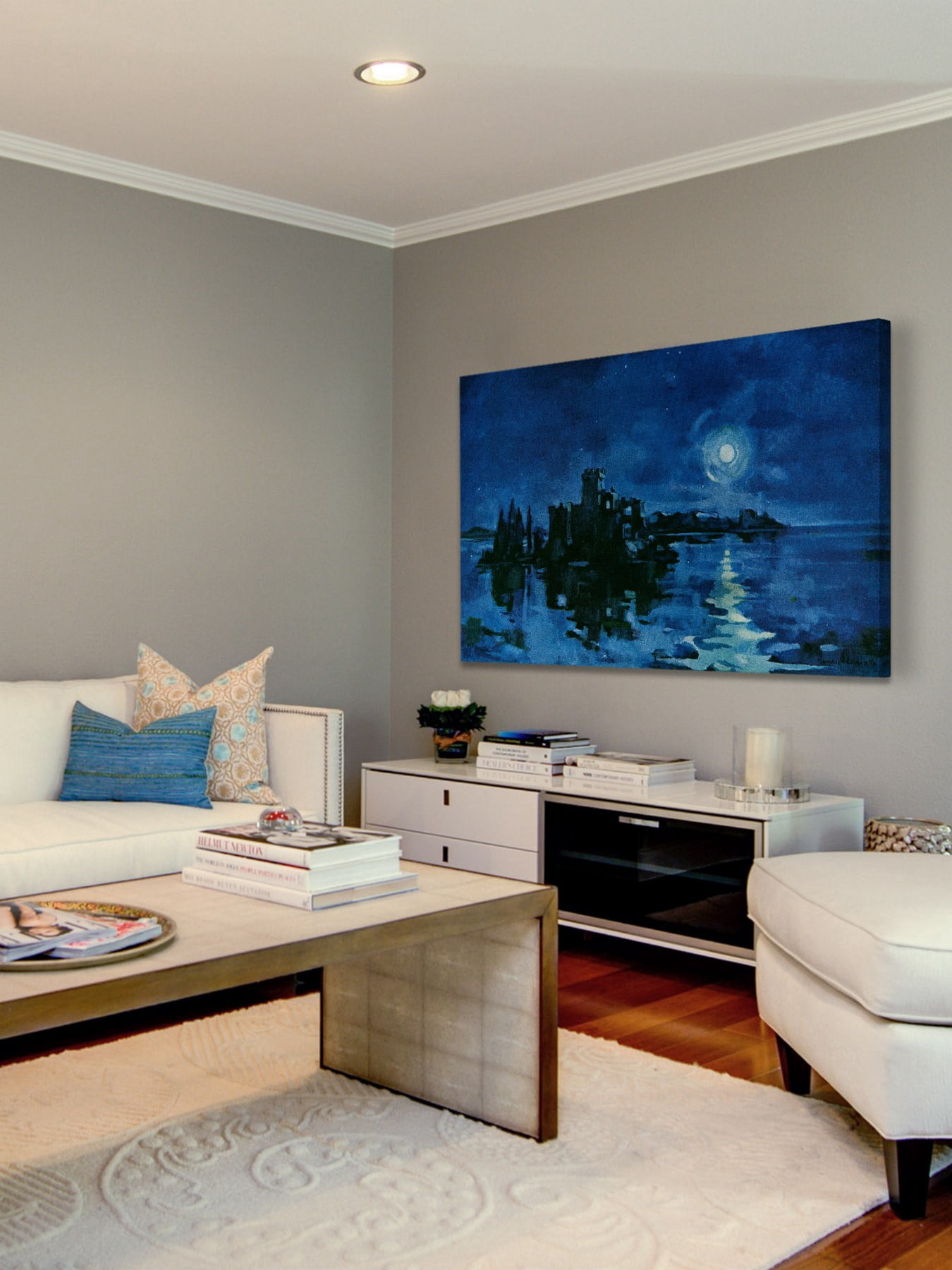 "Calm Night" Painting Print on Wrapped Canvas