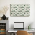thumbnail image 5 of Xmas Green Beige Christmas Tree Reindeer Rabbit Pattern Canvas Prints Wall Art，Winter Scene Decor Wooden Framed for Living Room Bedroom Office 12×8 inch, 5 of 7