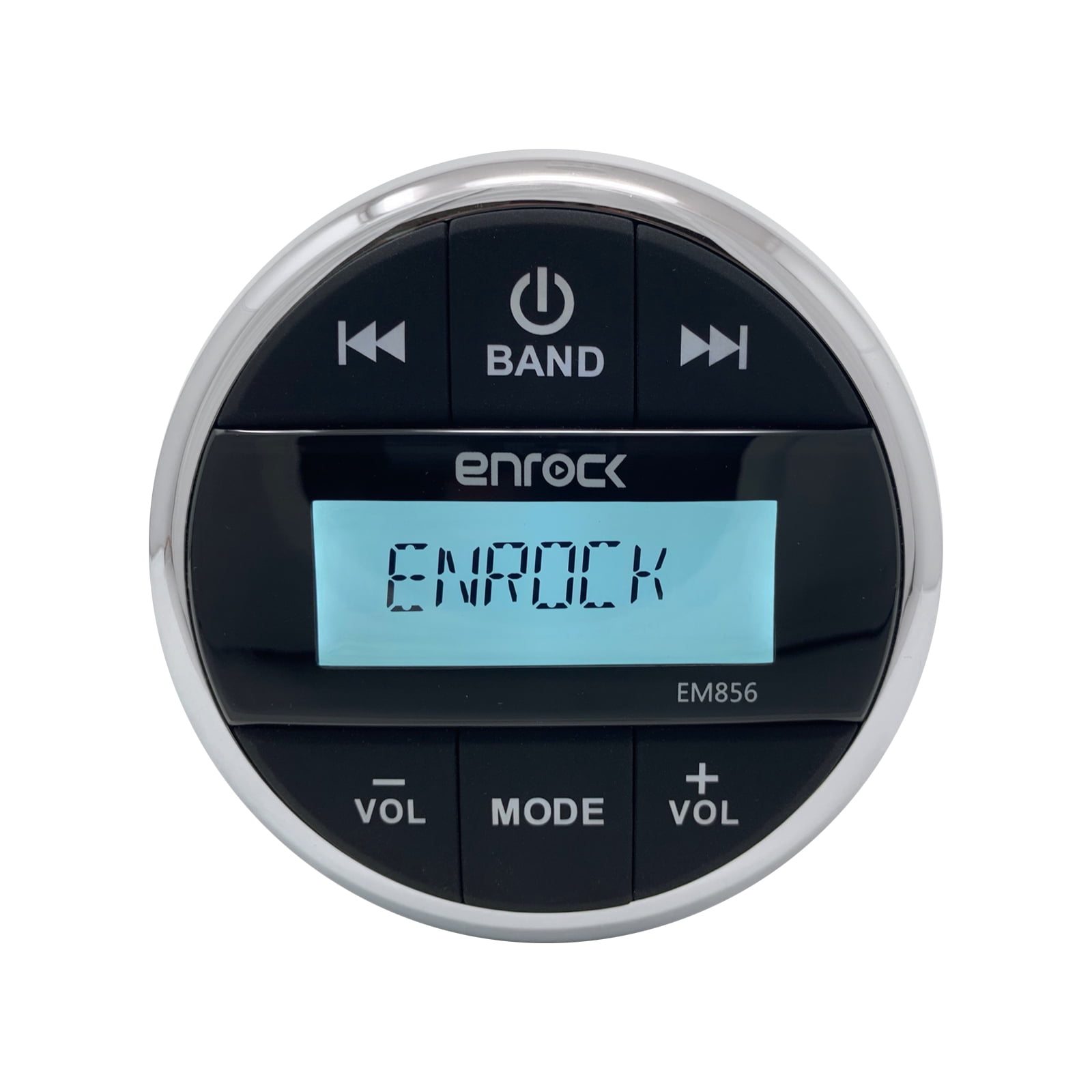 Enrock EM856 Gauge Mount Media Center Marine Grade Receiver