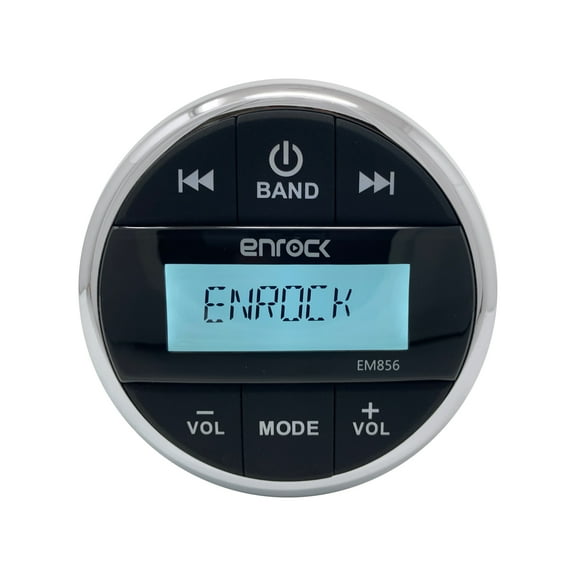 Enrock EM856 Gauge Mount Media Center Marine Grade Receiver