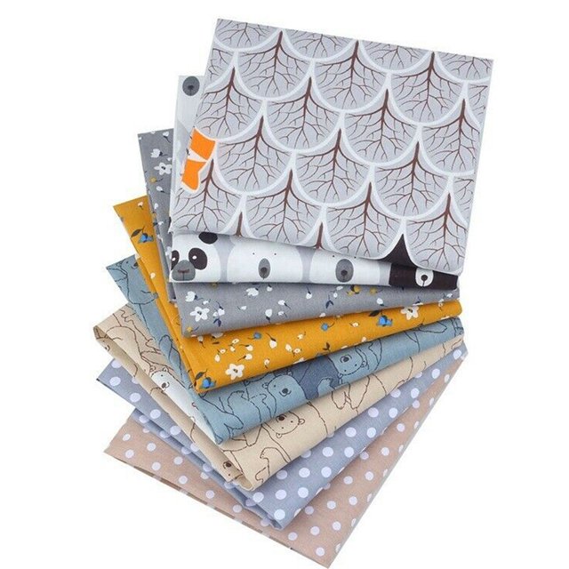 TIMIFIS Home Decor 8PCS Cotton Fabric Assorted Pre-Cut Fat Quarters Bundle DIY Decor 50x50cm Decor - Fall