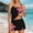 Pink, variant on FDGIU Women's Tummy Control Tankini Bathing Suit Two Piece Ruched Swimwear Floral Print Swimdress with Skirt Modest Coverage for Summer Beach Pool