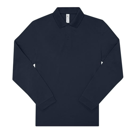 B&C Mens My Long-Sleeved Polo Shirt