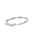 thumbnail image 4 of Clear CZ Marquise Thin Stackable Accent Ring 925 Sterling Silver Band White Female Size 10, 4 of 4
