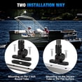 thumbnail image 2 of 12 Inch Stern Light Bimini Top Anchor Light, LED Pontoon Navigation Lights Waterproof IP67, 3 NM Visibility White Fold Down Rear Boat Lights for Jon Boat, Small Boats, Fishing Boats (12~24V), 2 of 8