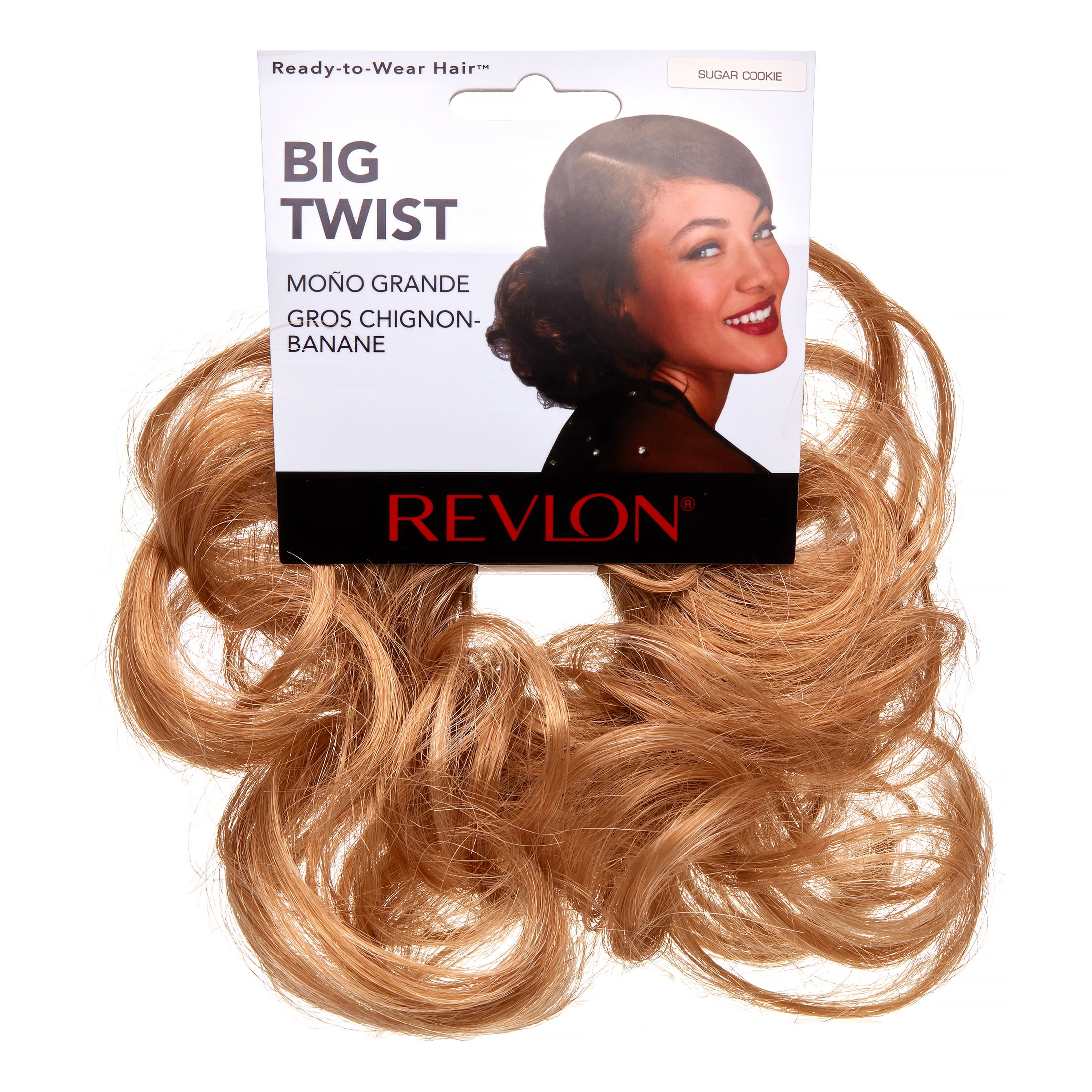 Revlon Big Twist Hair Bun Extension Ponytail, Color Sugar Cookie