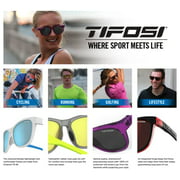 Tifosi Optics Swank Sunglasses for Men & Women, Great for Sports, Cycling, Golfing, Running & Lifestyle - Polarized (Satin Crystal Teal/Smoke Polarized)