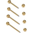 thumbnail image 3 of Glaciersei Nipple Rings Tongue Rings Stainless Steel 14G Straight Barbells Piercing Jewelry, 3 of 5