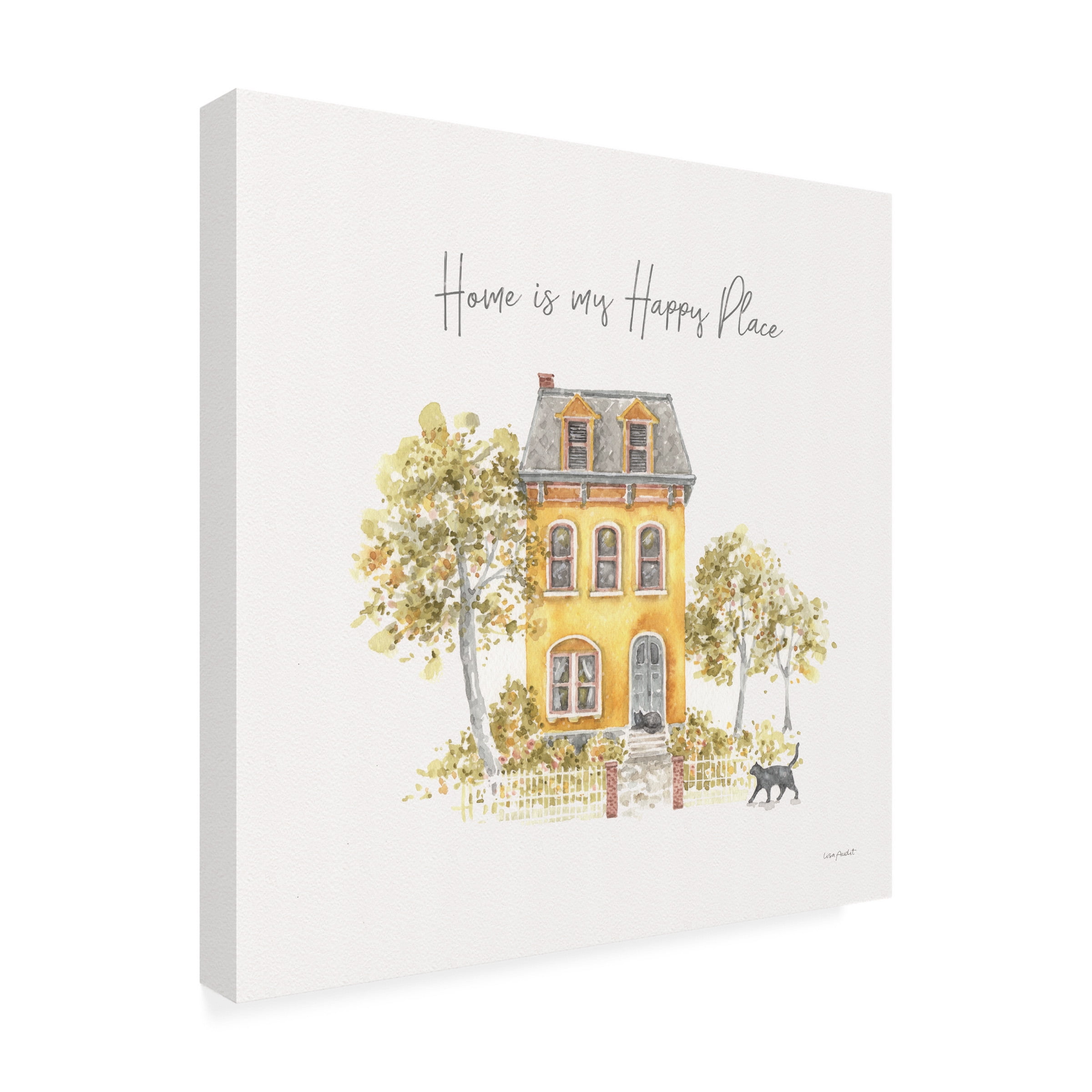 Lisa Audit 'Happy Yellow 17' Canvas Art