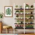 thumbnail image 3 of Gymax 2PCS 5-Tier Ladder Shelf Wood Wall Mounted Display Bookshelf Metal Frame White & Brown, 3 of 10