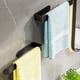 thumbnail image 4 of Toallero de papel de cocina de montaje en pared, toallero de baño de aluminio mate, estante simple, toallero de baño, estante de almacenamiento de inodoro multifunción, estante para trapos, 4 of 8