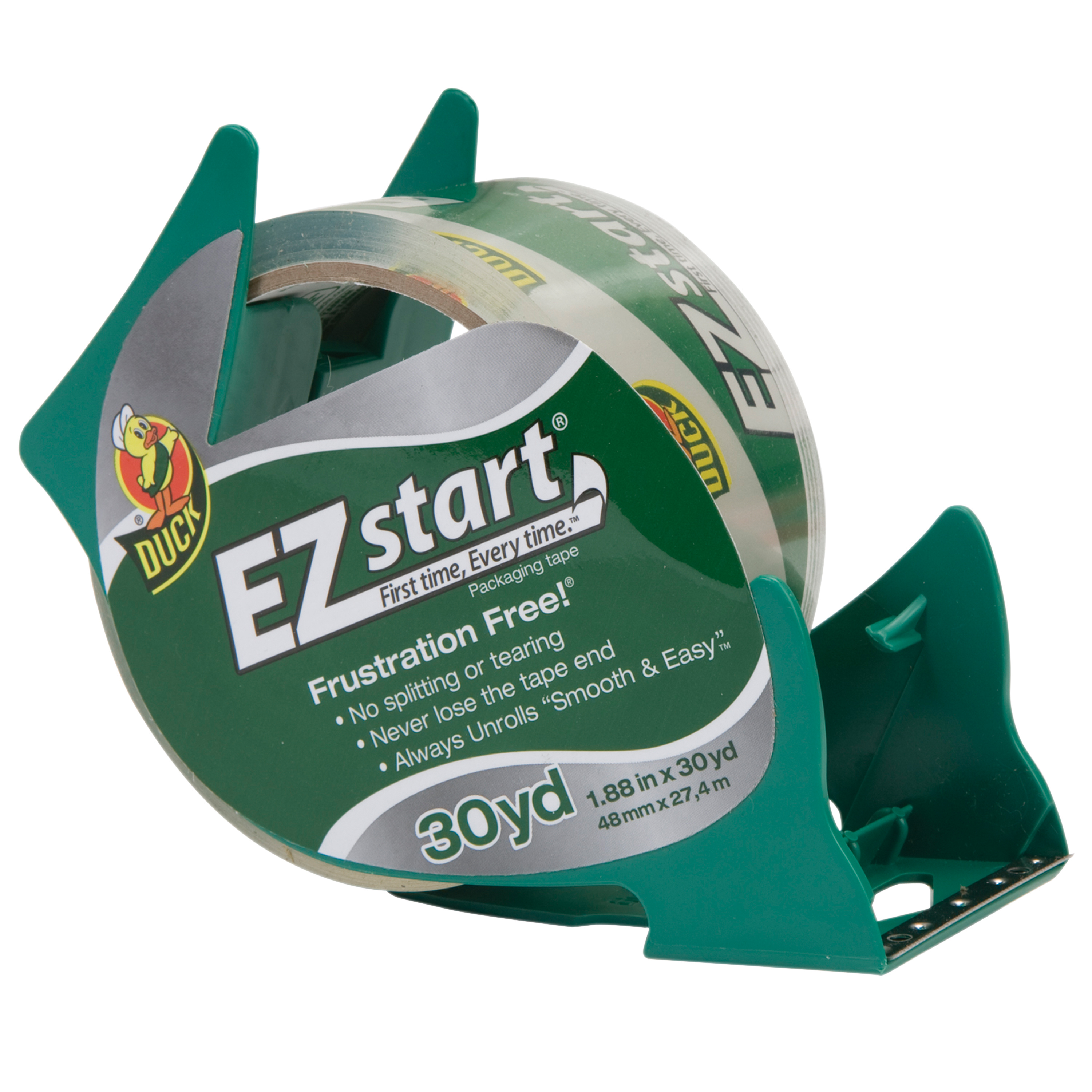 Duck® EZ Start® 1.88 In. x 30 Yd.Packing Tape with Dispenser, Clear, 1
