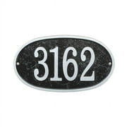 Personalized Whitehall Products Fast & Easy Oval House Numbers Plaque in Green/Gold