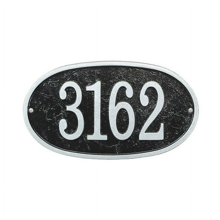Personalized Whitehall Products Fast & Easy Oval House Numbers Plaque in Green/Gold