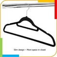 thumbnail image 1 of pitrice 10pcs 20pcs 50pcs Flocking Non-slip Traceless Coat Hangers Clothes Rack Cloth Hanger Hook Magic Clothes Hanger, 1 of 8