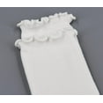 thumbnail image 6 of Women Socks, Women Ankle Socks, Lovely double needle solid color Lace edge relent lady socks 3pairs, 6 of 6