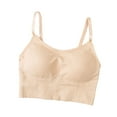 thumbnail image 4 of Top corto de Tank para mujer Qarigey Lencería sexy Transpirable Cómoda Beige, 4 of 6