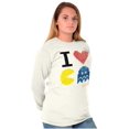 thumbnail image 4 of Pixelized Retro Game I Heart PACMAN Long Sleeve TShirt Men Women Brisco Brands 2X, 4 of 6