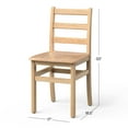 thumbnail image 2 of Foundations Little Scholars Teacher Wooden Chair, 18", 1 pack, 2 of 5