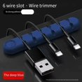 thumbnail image 1 of Organizador de cables de escritorio creativo, Cable de carga USB para ordenador, organizador de cables de carga para teléfono móvil, enrollador de cables de silicona, 1 of 1