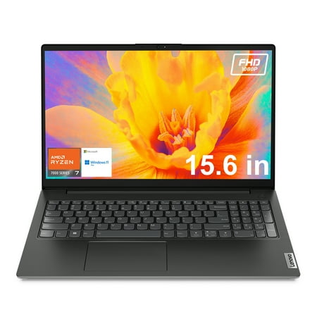 Lenovo Newest V15 Laptop Windows 15.6 inch Laptop, AMD Ryzen 7 7730U, 40GB RAM, 1TB SSD, Black