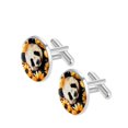 thumbnail image 2 of Panda Elegant Mens Cufflink Set for Formal Attire - Stainless Steel Shirt Cufflinks for Wedding and Business Events, 2 of 6