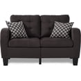 thumbnail image 3 of Home Elegance 8202CH-2 35 x 32 x 56.75 in. Sinclair Love Seat - Chocolate, 3 of 10
