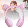 thumbnail image 3 of Écouteurs Oreilles de Chat, Pliables Confortables à Porter Compacts Mignons Écouteurs Oreilles de Chat pour Jeu pour Musique Rose, 3 of 7