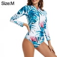 thumbnail image 2 of Traje de buceo traje de baño sexy traje de surf de manga larga de una pieza traje de baño de mujer con protección solar,m, 2 of 6