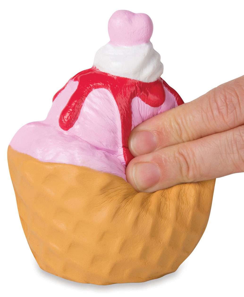 Soft'n Slo Squishies Strawberry Ice Cream Waffle Cup