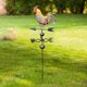 thumbnail image 5 of Veleta De Metal Gallo Pintado Veleta Decorada Adorno De Gallo De Hierro Para El Patio De La Choza Del Techo Que Indica La Dirección Del Viento Serendint HA034769-00, 5 of 6