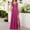 Hot Pink, variant on Elegant Women's Formal Dress for Wedding Party Evening Gown Square Neck Long Sleeve Solid Color Maxi Dress with Flowy and Evening Dresses