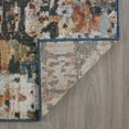 thumbnail image 7 of Transitional 5x7 Area Rug (5'3'' x 7'3'') Floral Cream, Navy Living Room Easy to Clean, 7 of 7