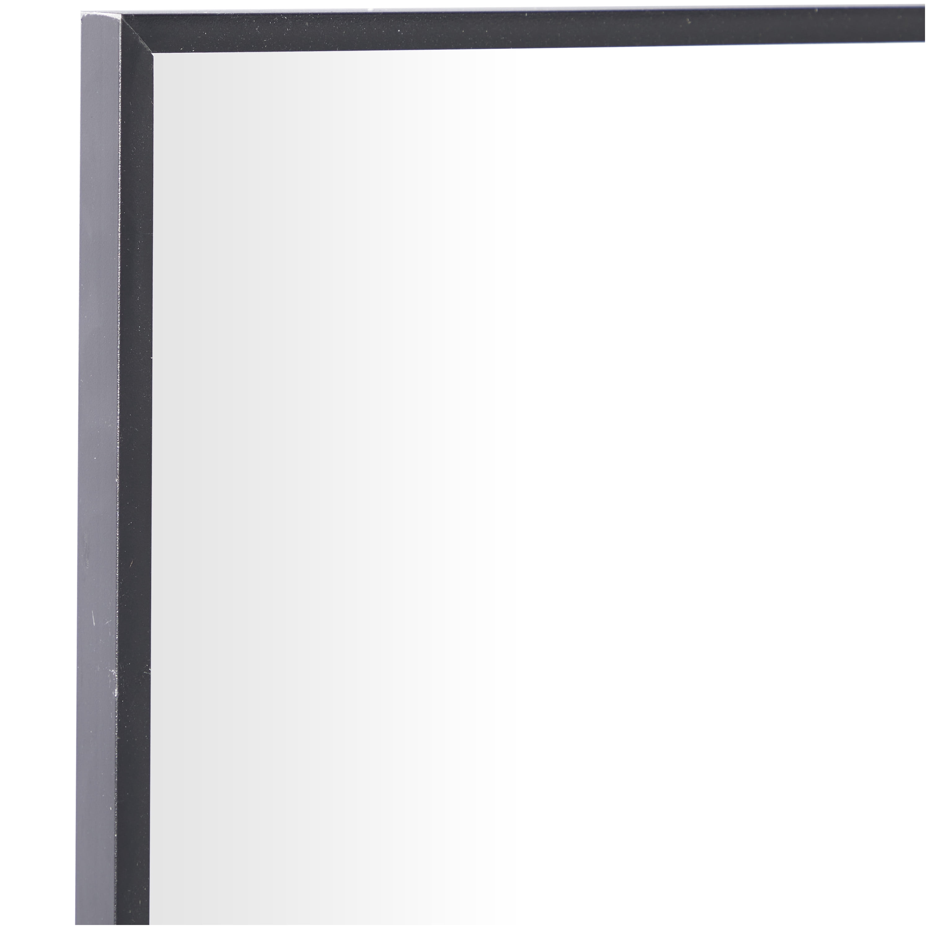 DecMode 30"W, 54"H Rectangle Wall Mirror, Black