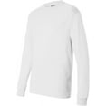 thumbnail image 3 of Hanes Mens Comfortsoft® Long-Sleeve T-Shirt (Pack of 2) 2 White, 3 of 6