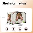 thumbnail image 5 of Vsdgher Brown Bunny 2 Slice Toaster Cover, Appliance Covers Toaster Cover Fits for Most Standard 2 slice Toasters, 5 of 7